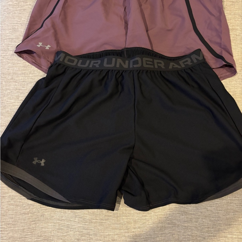 2 Under Armour Athletic Shorts Lightweight Performance